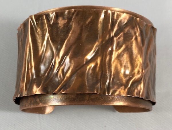Fold Formed Copper Bracelet
